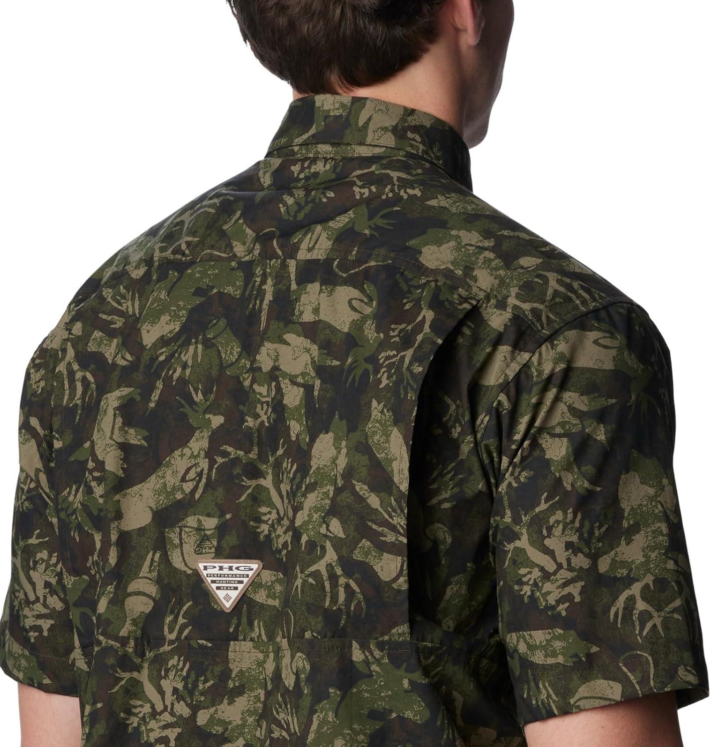 imageColumbia Mens Sharptail Short Sleeve ShirtSharptail Short Sleeve ShirtSurplus Green Woodsman Print