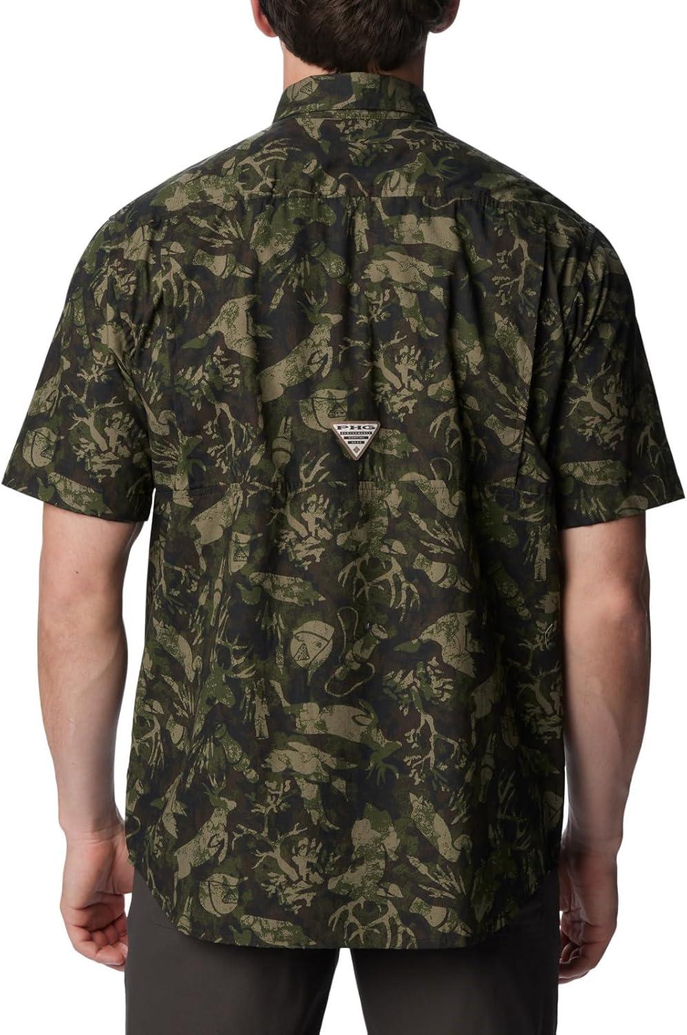 imageColumbia Mens Sharptail Short Sleeve ShirtSharptail Short Sleeve ShirtSurplus Green Woodsman Print