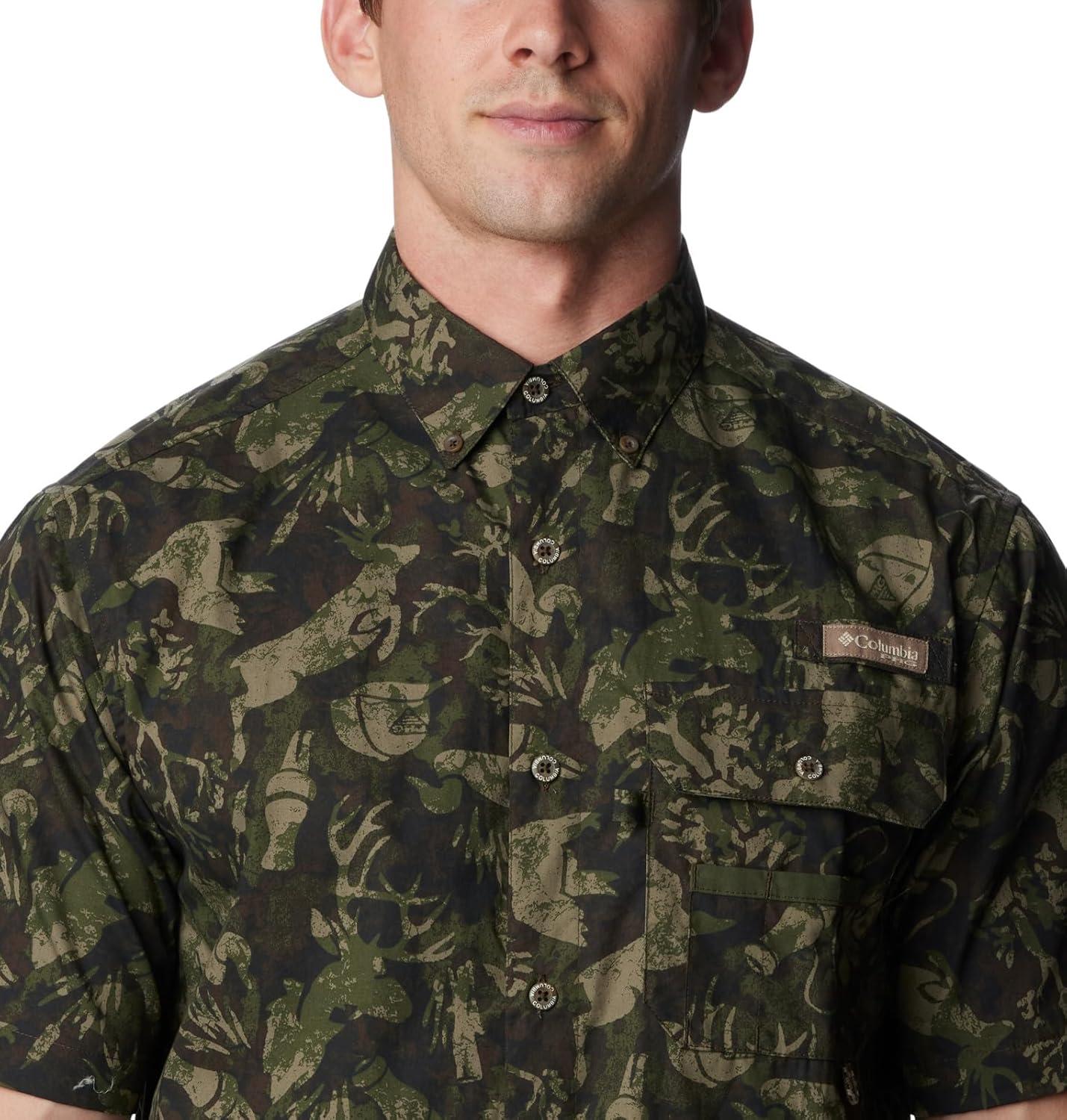 imageColumbia Mens Sharptail Short Sleeve ShirtSharptail Short Sleeve ShirtSurplus Green Woodsman Print
