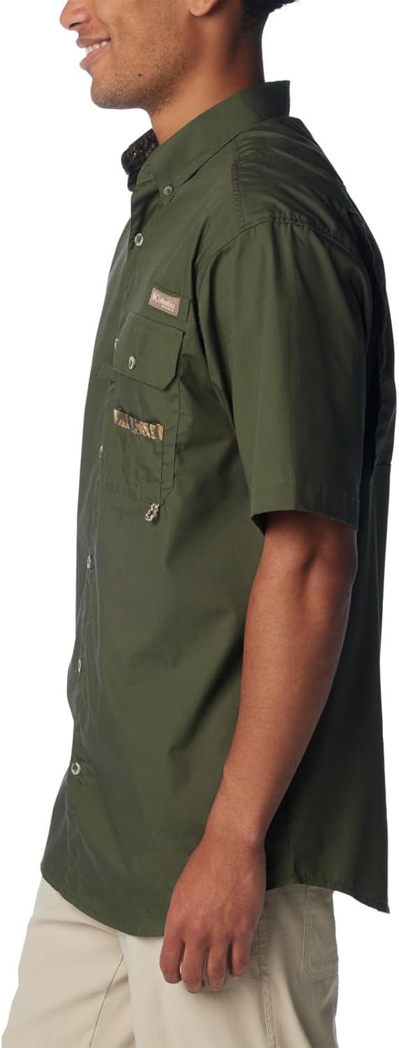 imageColumbia Mens Sharptail Short Sleeve ShirtSharptail Short Sleeve ShirtSurplus GreenRt Edge