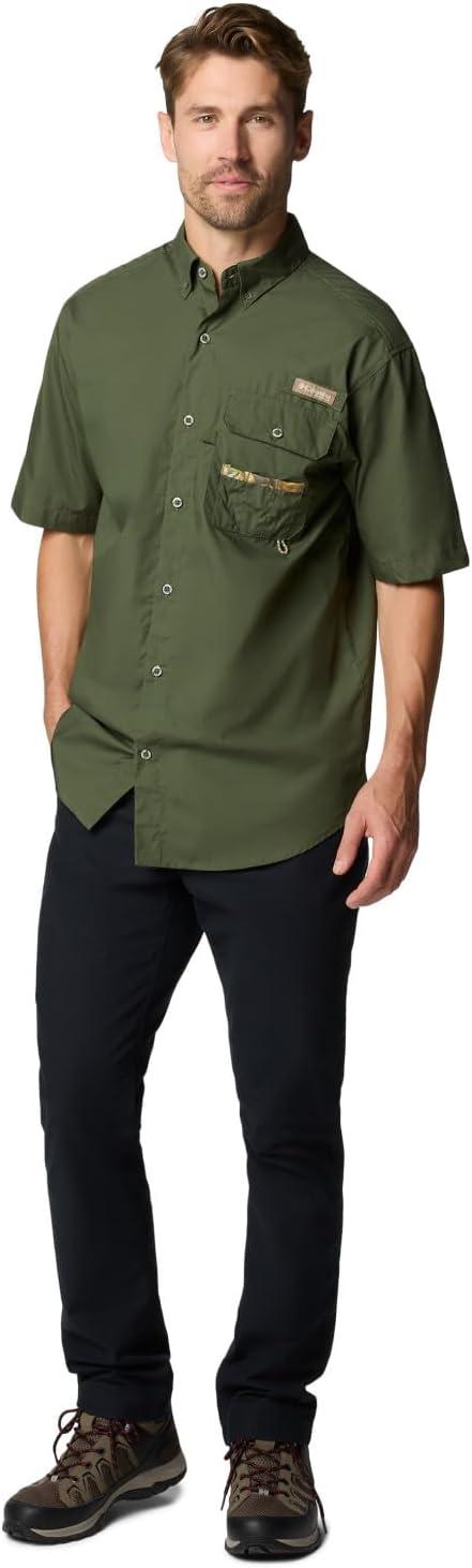 imageColumbia Mens Sharptail Short Sleeve ShirtSharptail Short Sleeve ShirtSurplus GreenTimberwoods Camo