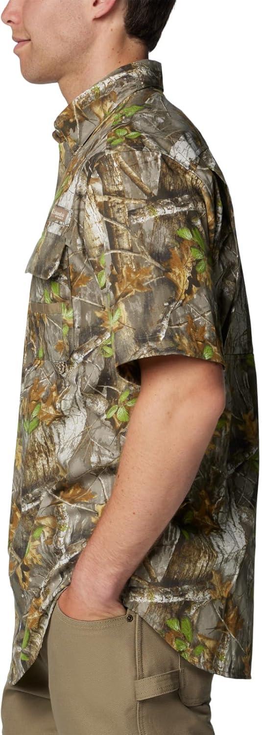 imageColumbia Mens Sharptail Short Sleeve ShirtSharptail Short Sleeve ShirtTimberwoods CamoFlax