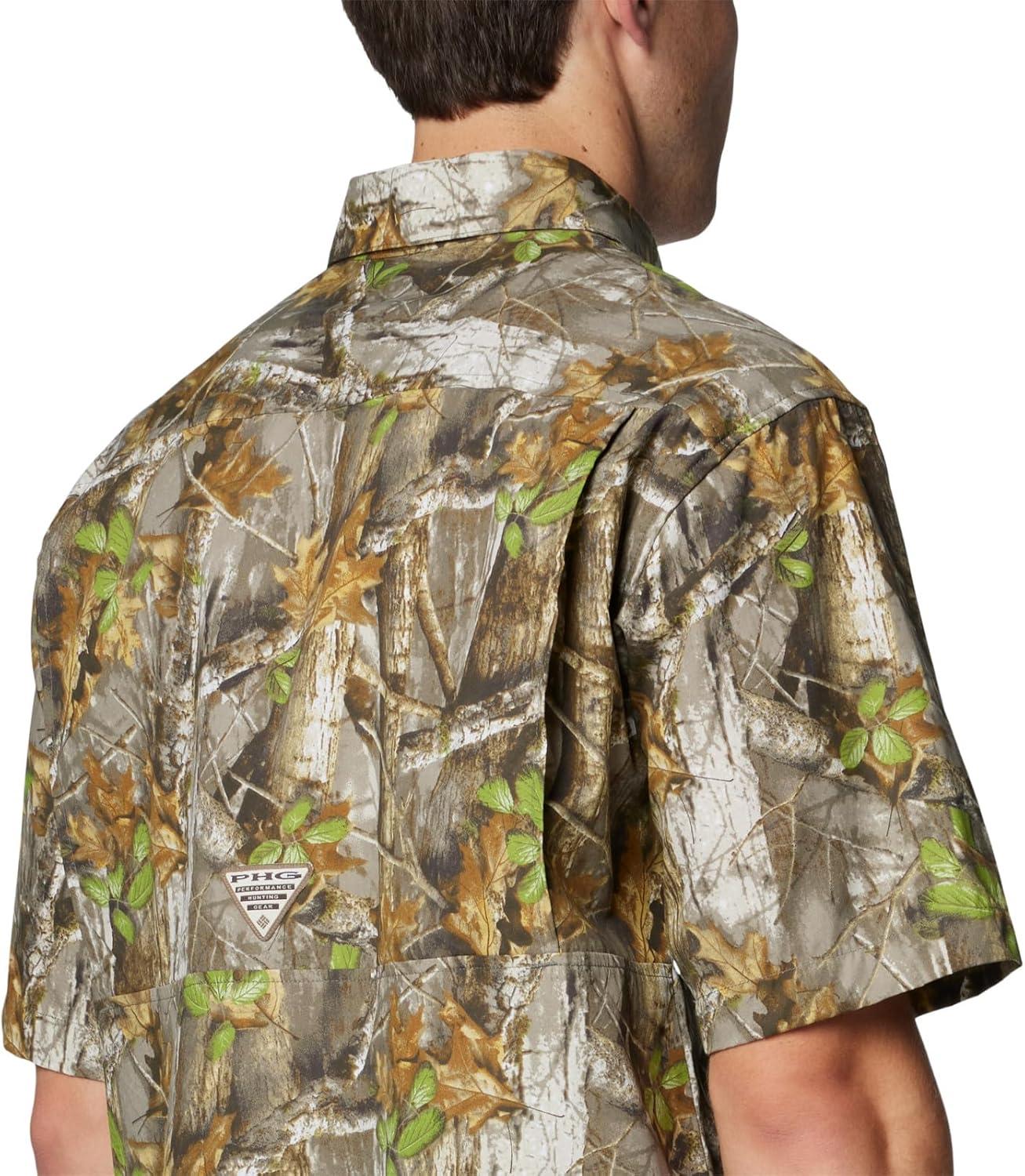 imageColumbia Mens Sharptail Short Sleeve ShirtSharptail Short Sleeve ShirtTimberwoods CamoFlax