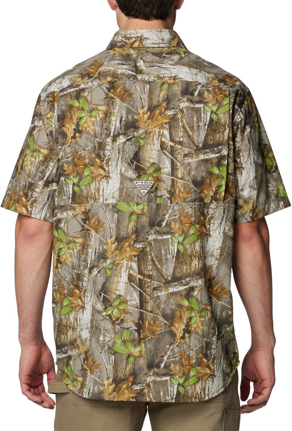 imageColumbia Mens Sharptail Short Sleeve ShirtSharptail Short Sleeve ShirtTimberwoods CamoFlax