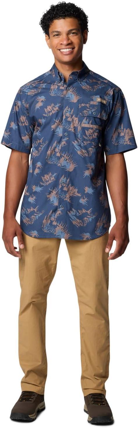 imageColumbia Mens Sharptail Short Sleeve ShirtSharptail Short Sleeve ShirtZinc Retrodeer