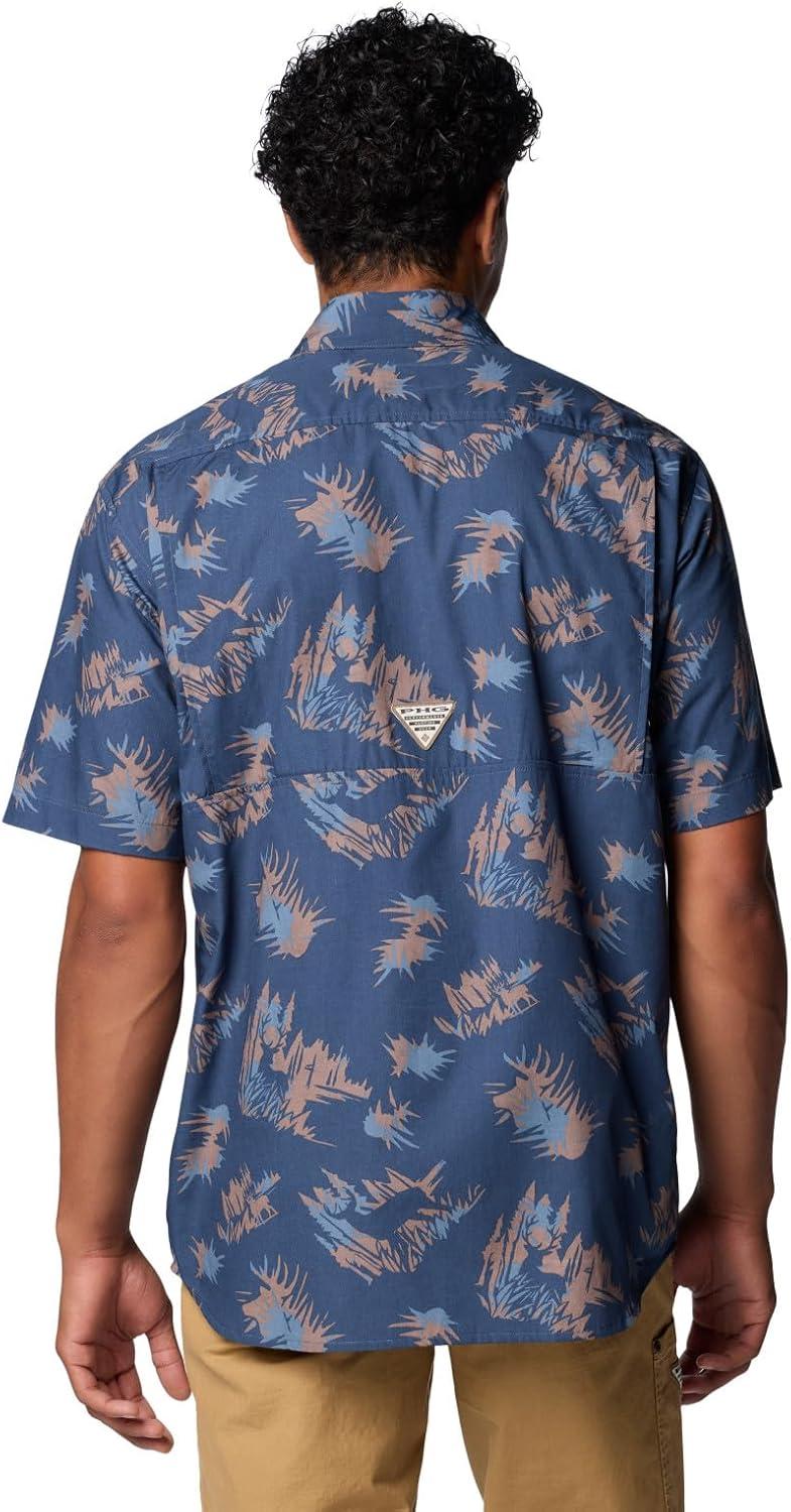 imageColumbia Mens Sharptail Short Sleeve ShirtSharptail Short Sleeve ShirtZinc Retrodeer