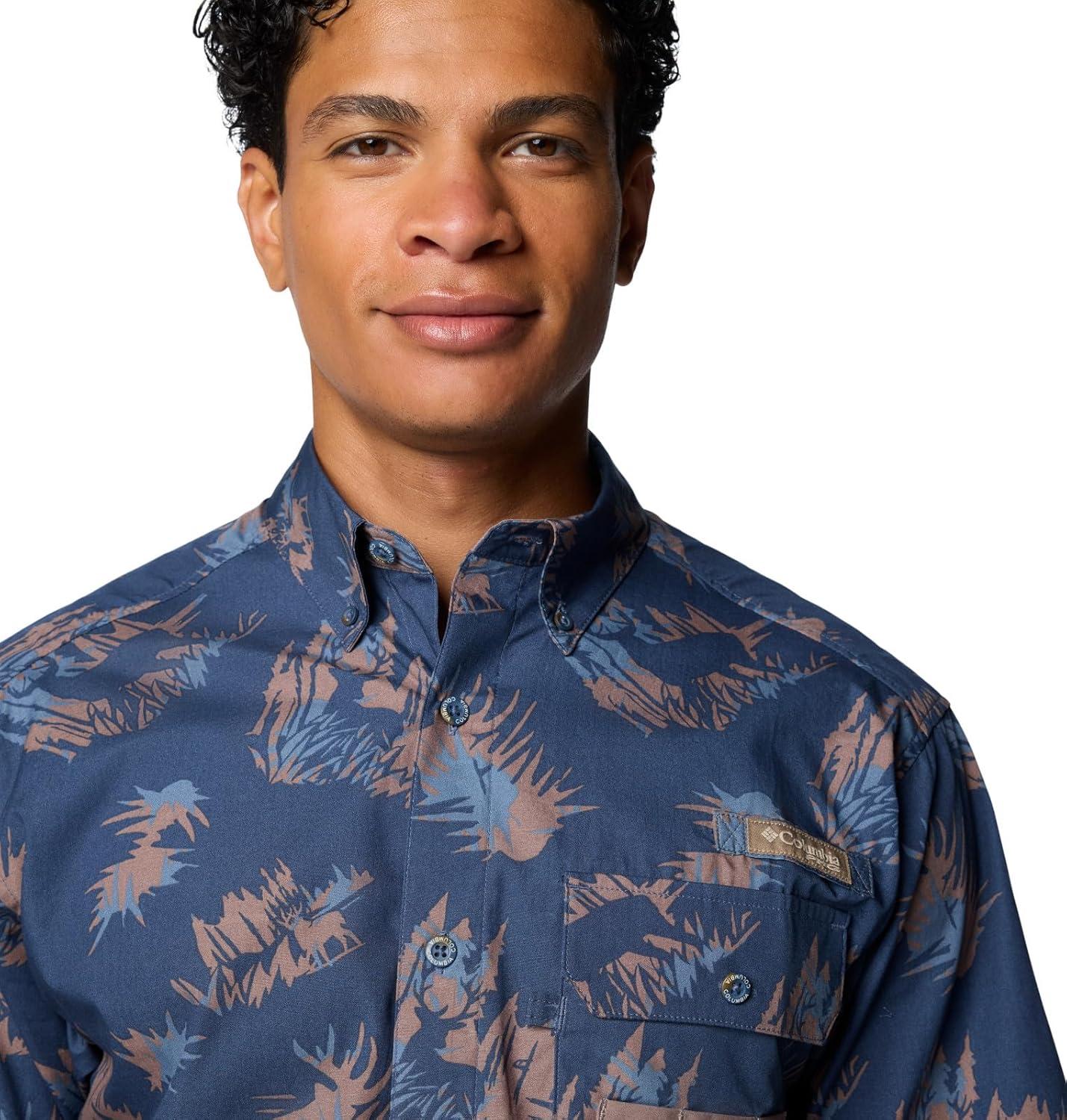 imageColumbia Mens Sharptail Short Sleeve ShirtSharptail Short Sleeve ShirtZinc Retrodeer