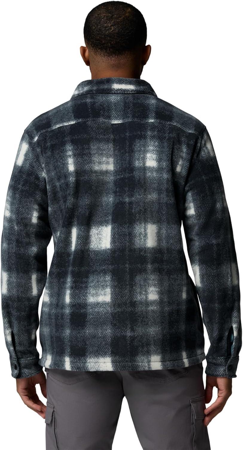 imageColumbia Mens Steens Mountain Printed Shirt Jacket II Chalk Omblur Large