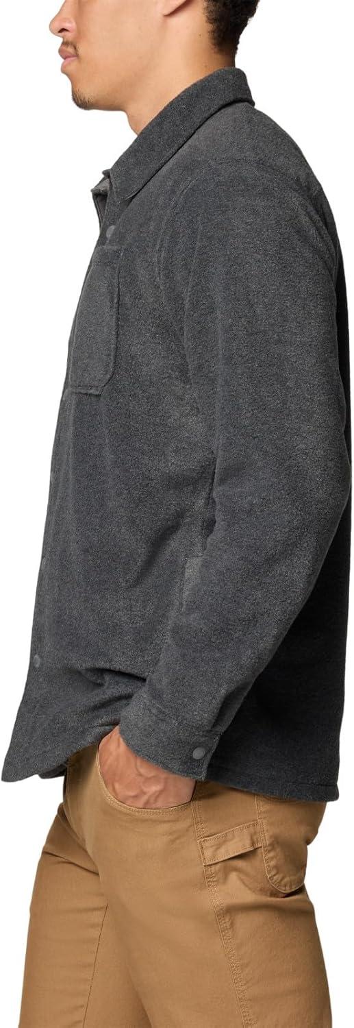 imageColumbia Mens Steens Mountain Solid Shirt JacketCharcoal Grey Heather