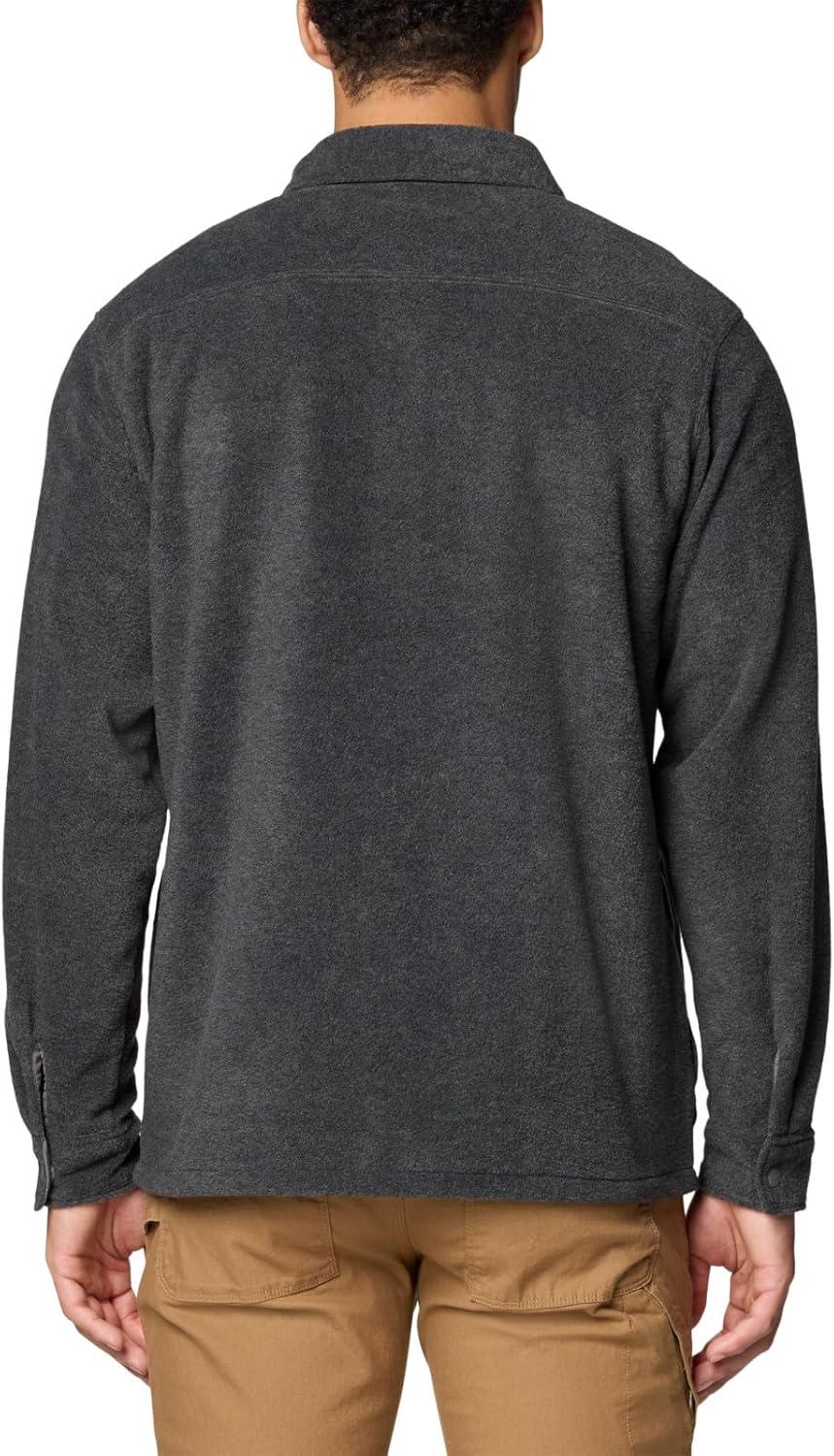 imageColumbia Mens Steens Mountain Solid Shirt JacketCharcoal Grey Heather