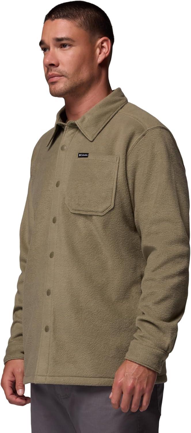 imageColumbia Mens Steens Mountain Solid Shirt JacketStone Green