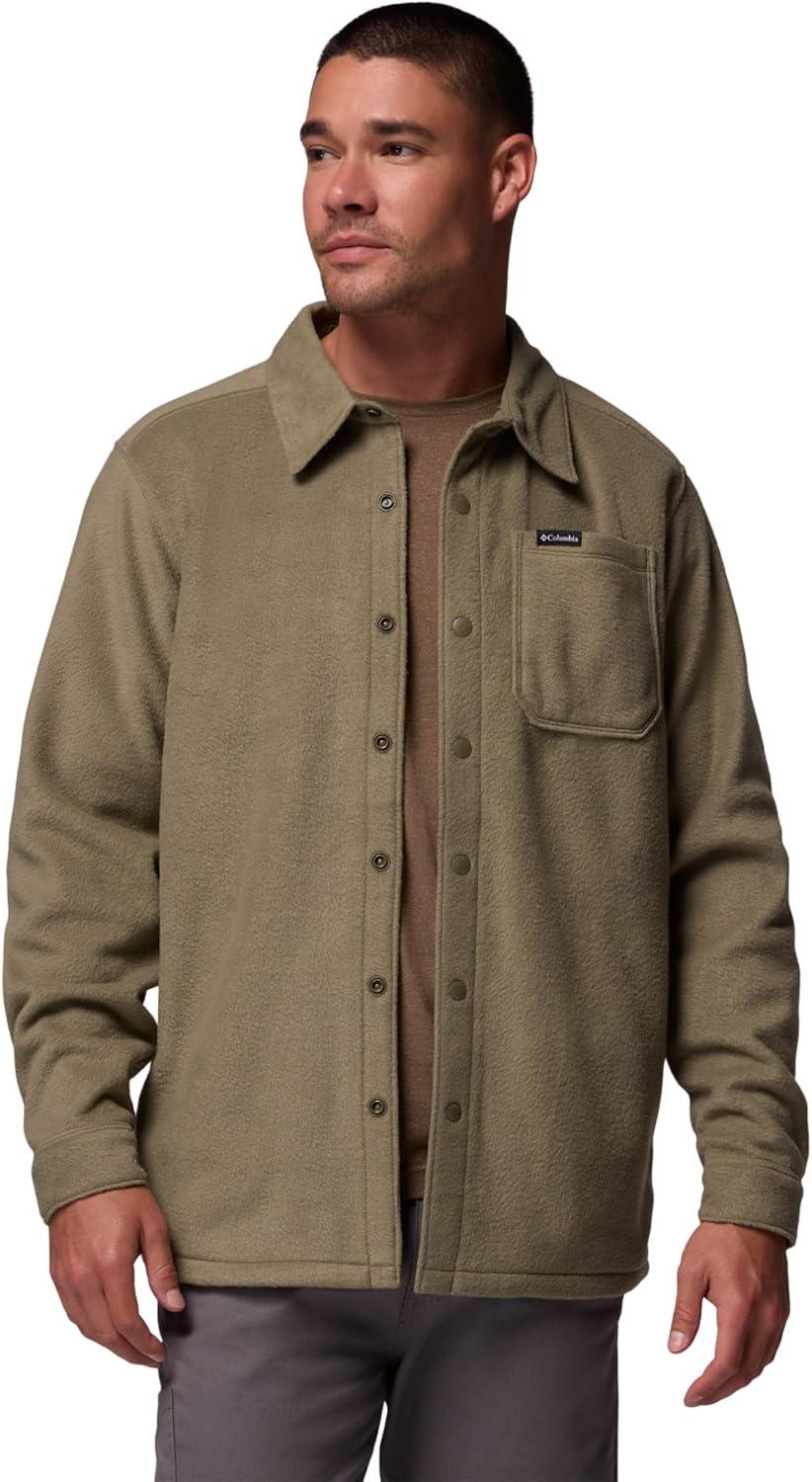 imageColumbia Mens Steens Mountain Solid Shirt JacketStone Green