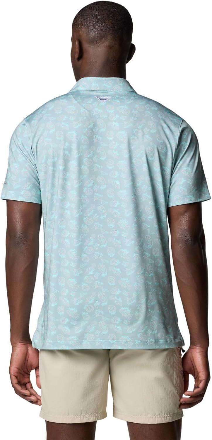 imageColumbia Mens Super Slack Tide II Stretch PoloCrushed Blue Poppin
