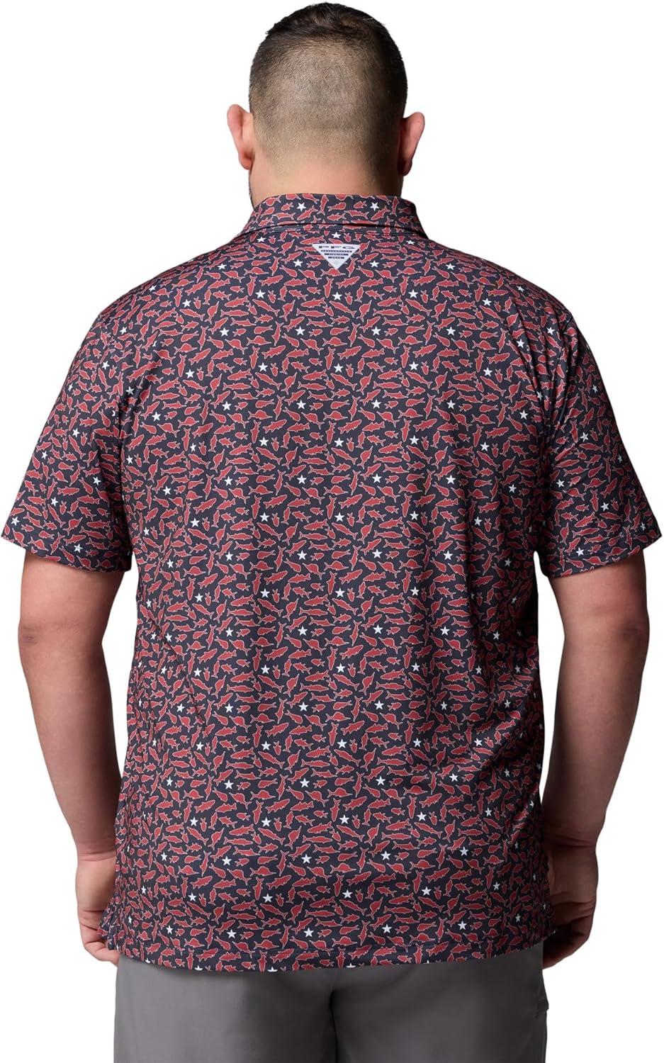 imageColumbia Mens Super Slack Tide II Stretch PoloNocturnal Fish Nation