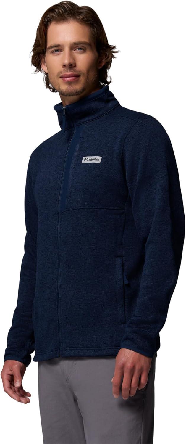 imageColumbia Mens Sweater Weather Full Zip Collegiate Navy Heather Medium