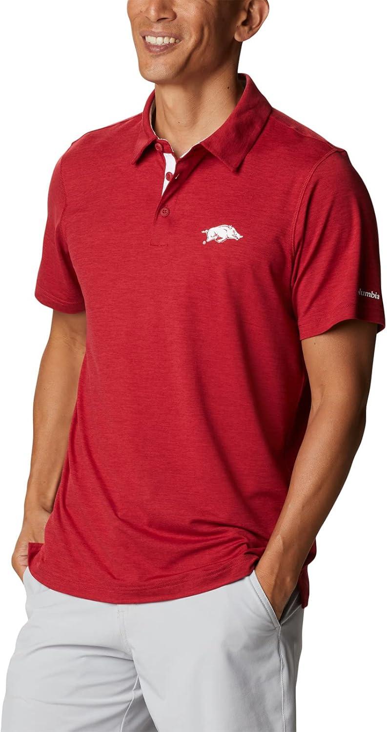 imageColumbia Mens Tech Trail PoloArk Red Velvet
