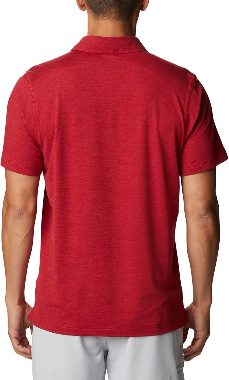imageColumbia Mens Tech Trail PoloArk Red Velvet