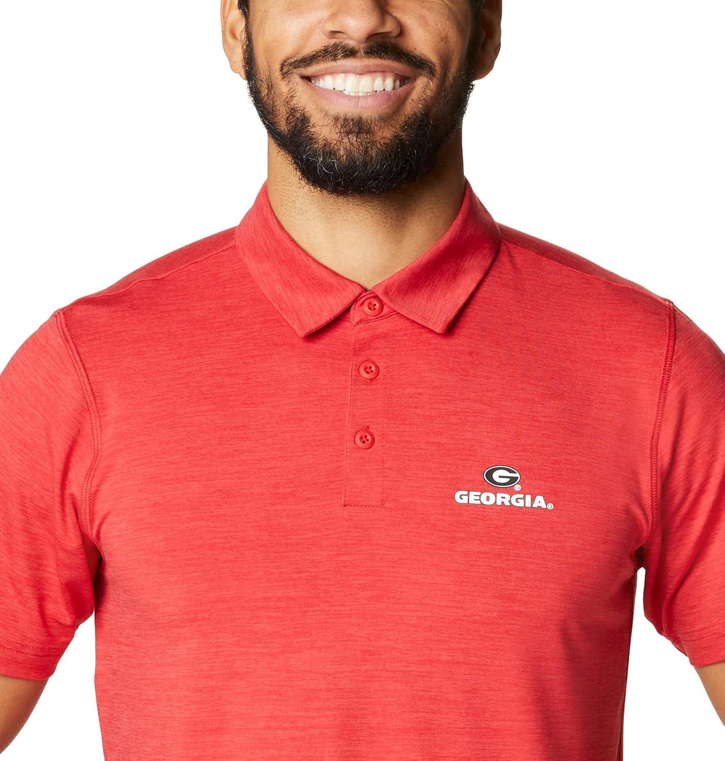 imageColumbia Mens Tech Trail PoloUga Bright Red