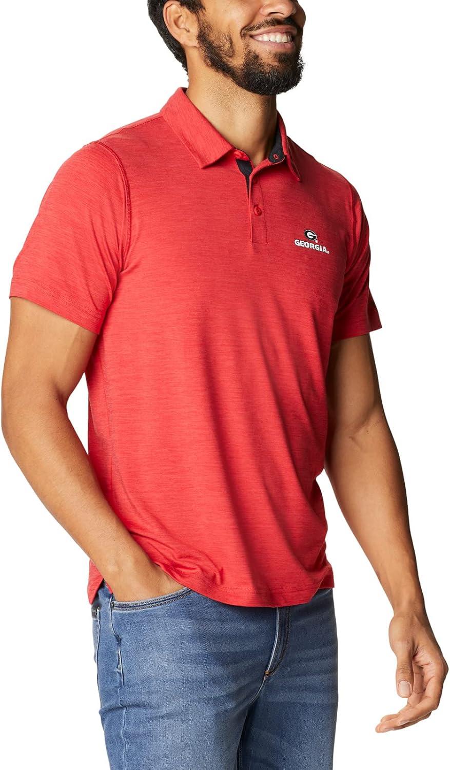 imageColumbia Mens Tech Trail PoloUga Bright Red