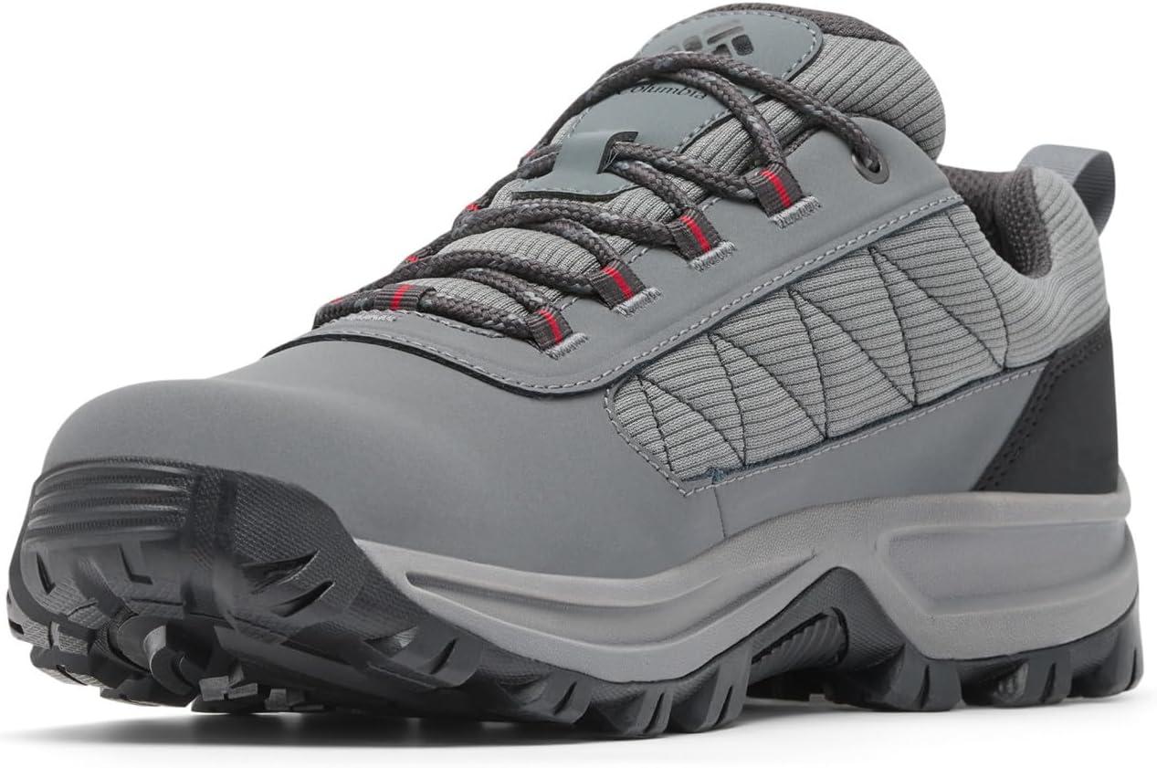 imageColumbia Mens Transverse Hike LowTitanium Grey SteelMountain Red