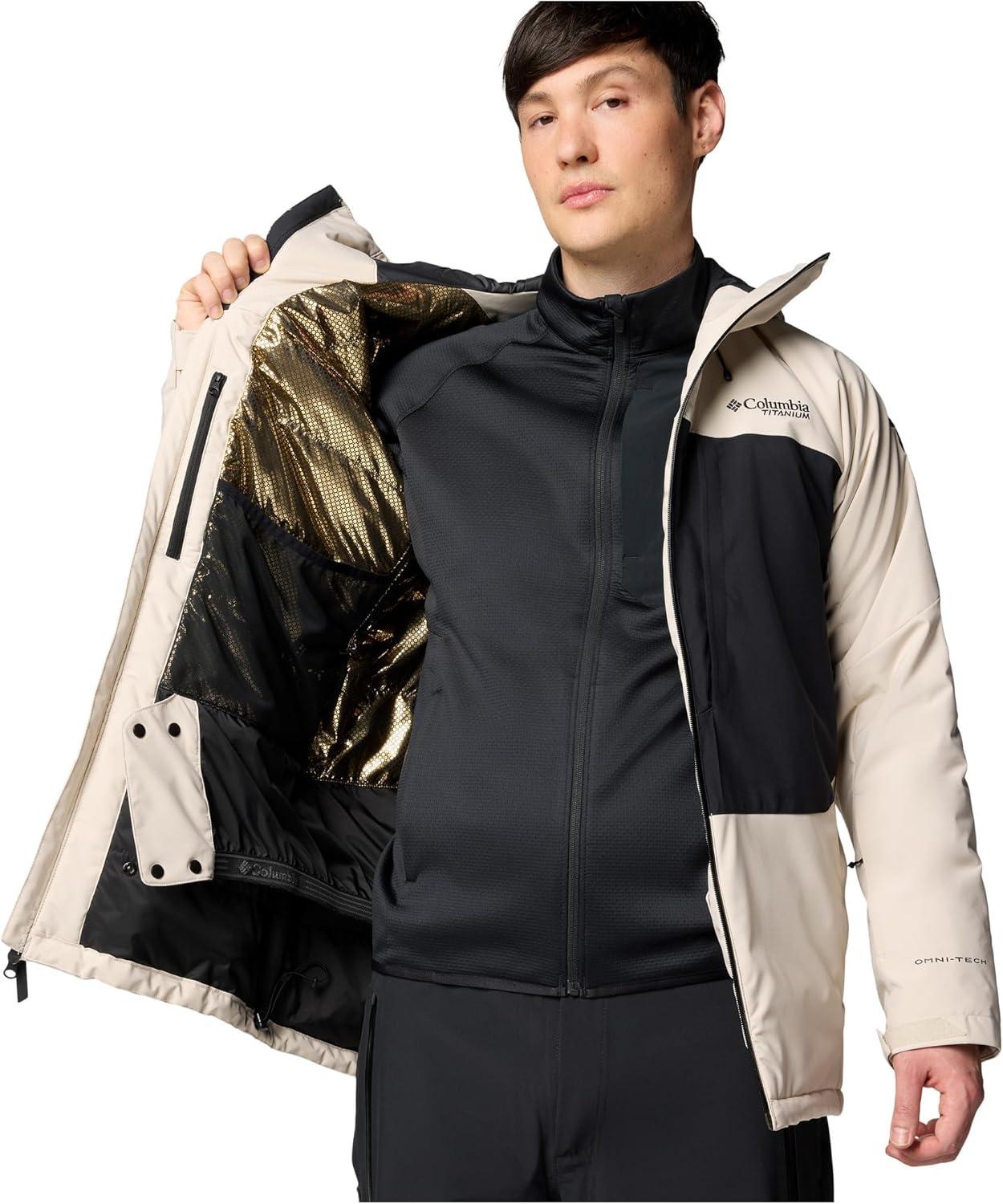 imageColumbia Mens Winter District III JacketDark StoneBlack