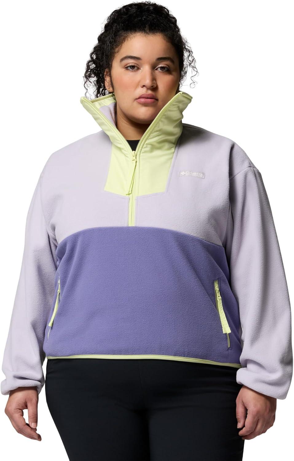 imageColumbia Womens Sequoia Grove 12 Zip FleeceLavender PearlStormwatchCitron Haze