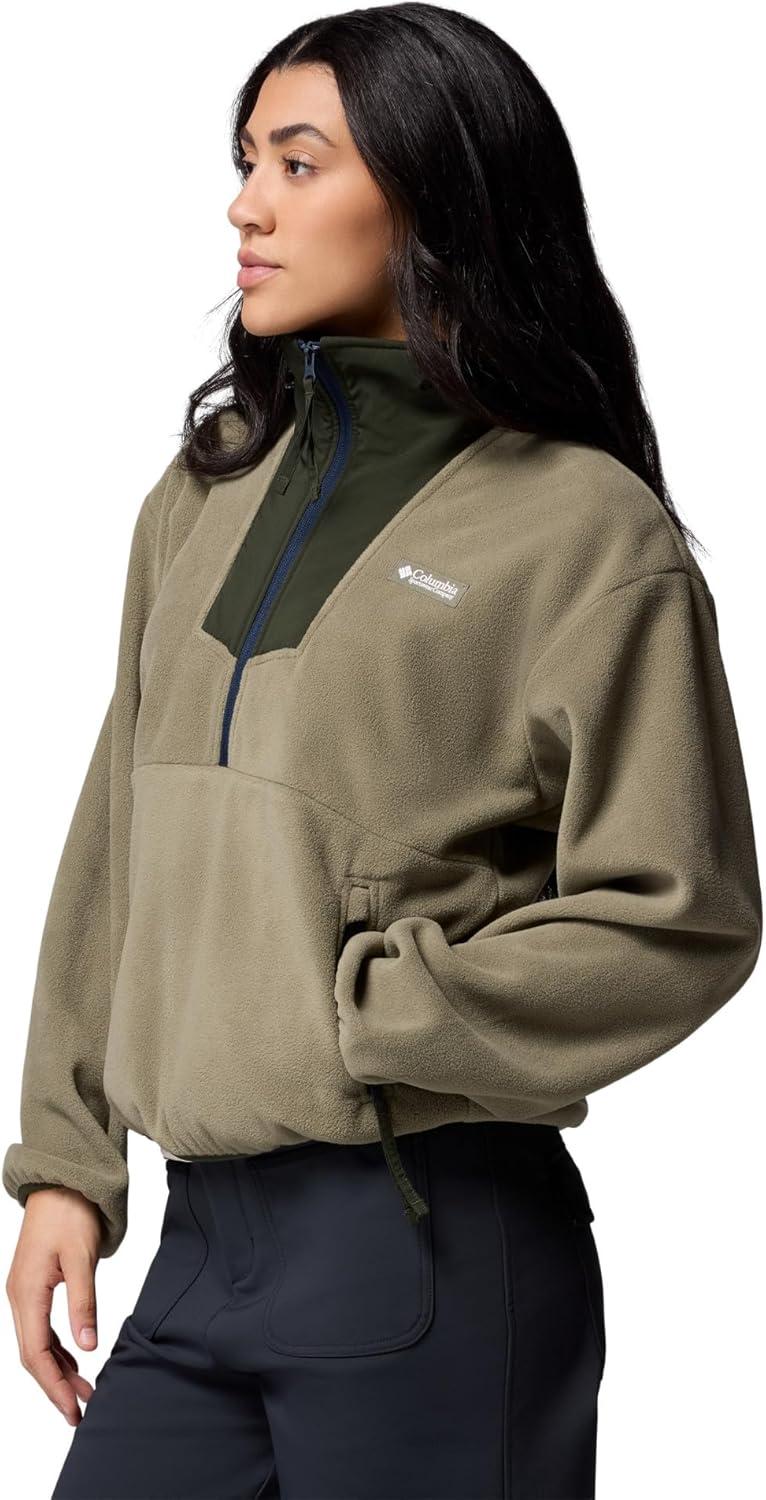 imageColumbia Womens Sequoia Grove 12 Zip FleeceStone GreenGreenscapeCollegiate Navy