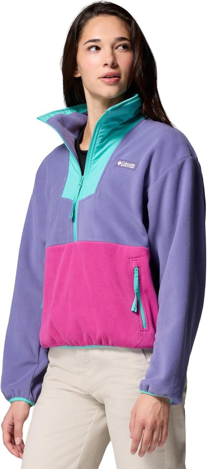 imageColumbia Womens Sequoia Grove 12 Zip FleeceStormwatchFuchsiaDolphin