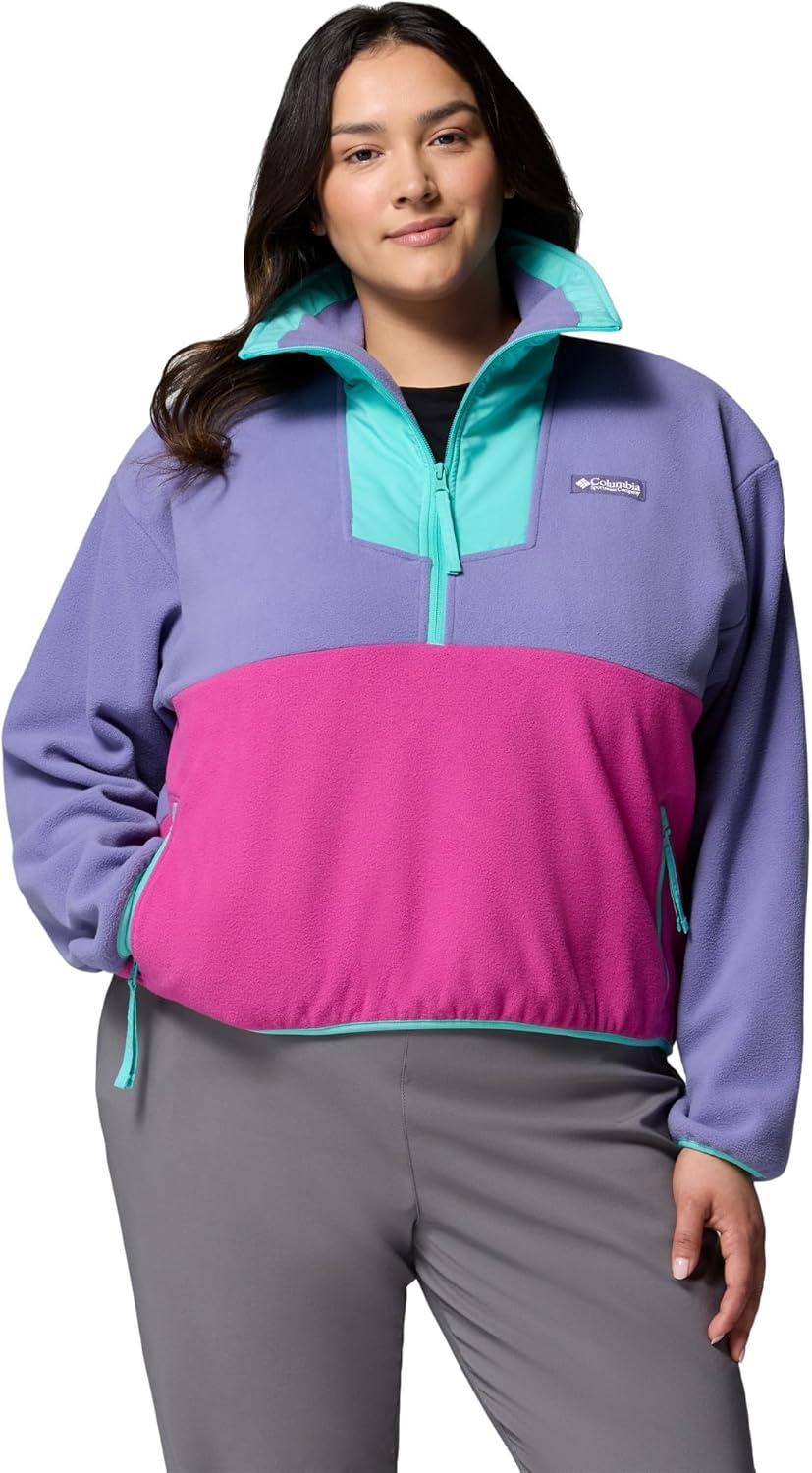 imageColumbia Womens Sequoia Grove 12 Zip FleeceStormwatchFuchsiaDolphin