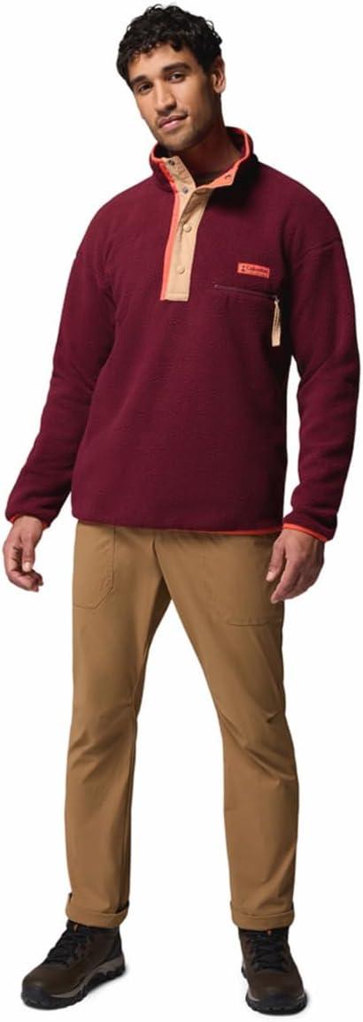imageColumbia mens Helvetia II Half Snap FleeceRich Wine