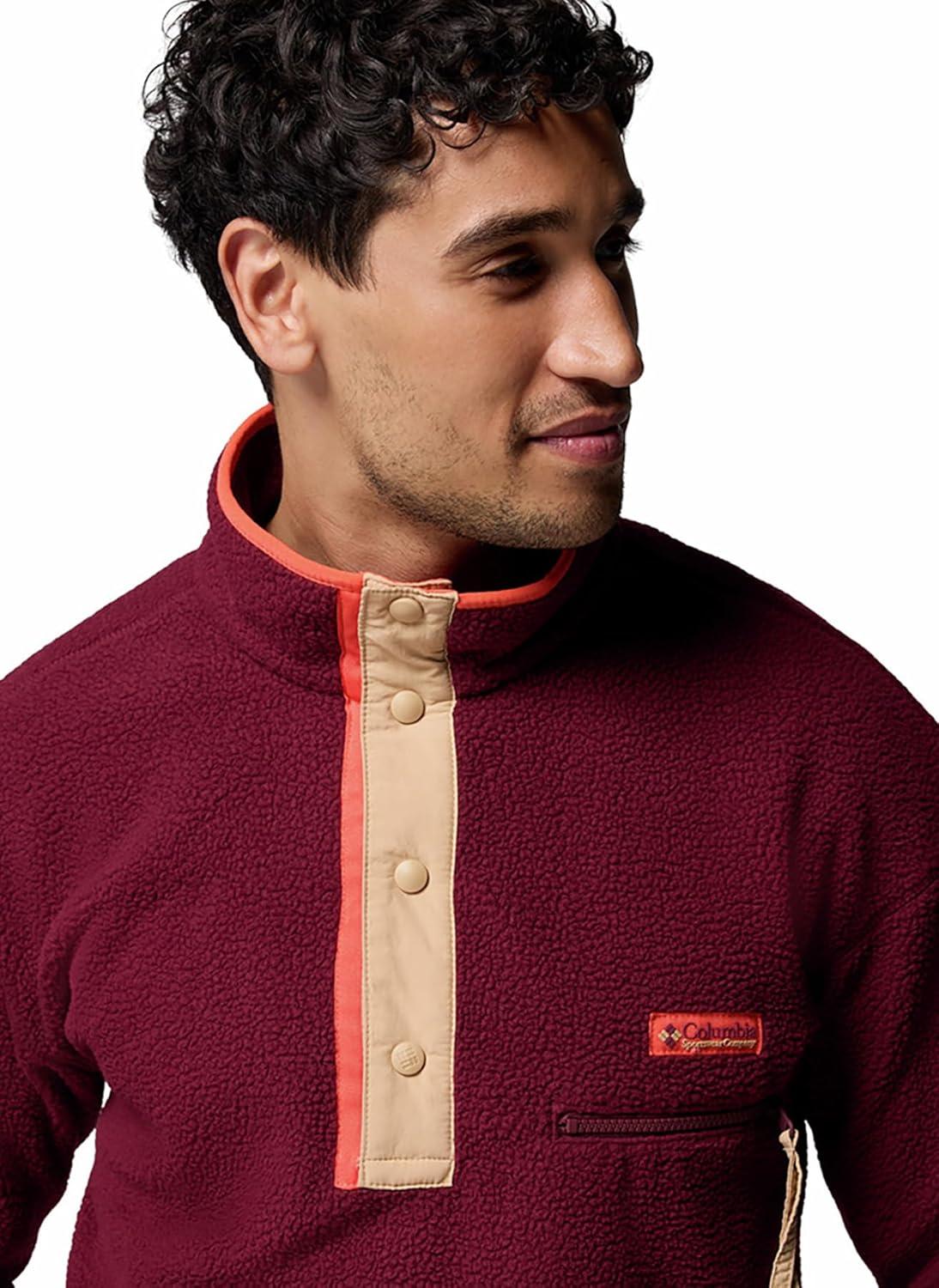 imageColumbia mens Helvetia II Half Snap FleeceRich Wine