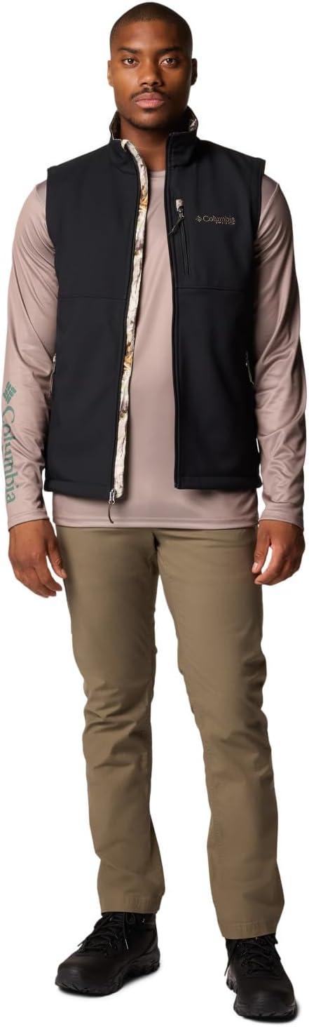 imageColumbia mens Phg Ascender II Softshell VestBlackTimberwoods Camo