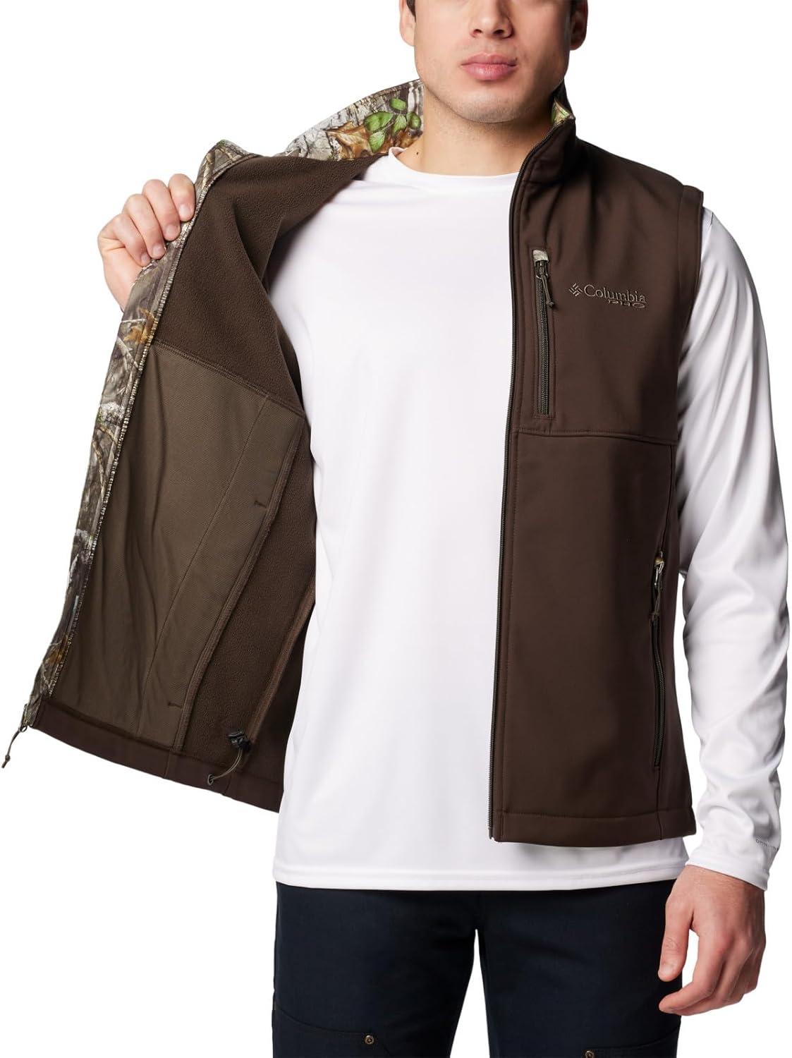 imageColumbia mens Phg Ascender II Softshell VestCordovanTimberwoods Camo