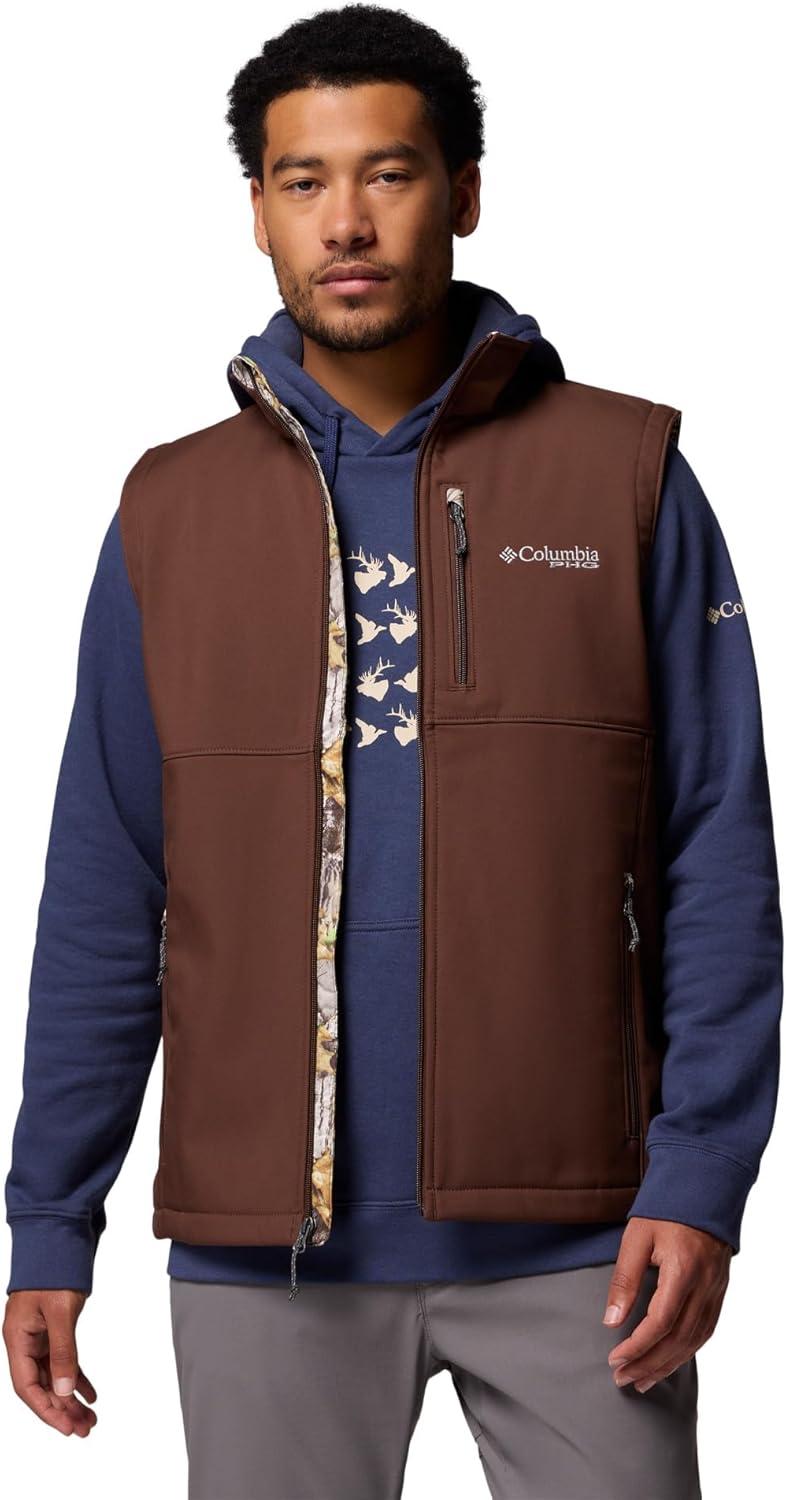 imageColumbia mens Phg Ascender II Softshell VestTobaccoTimberwoods Camo