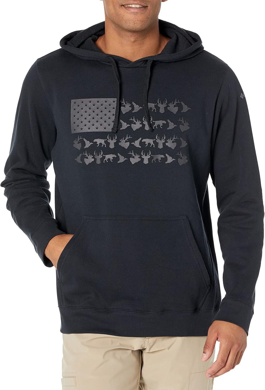 imageColumbia mens Phg Game Flag Ii HoodieHooded SweatshirtBlack Graphite Game Flag