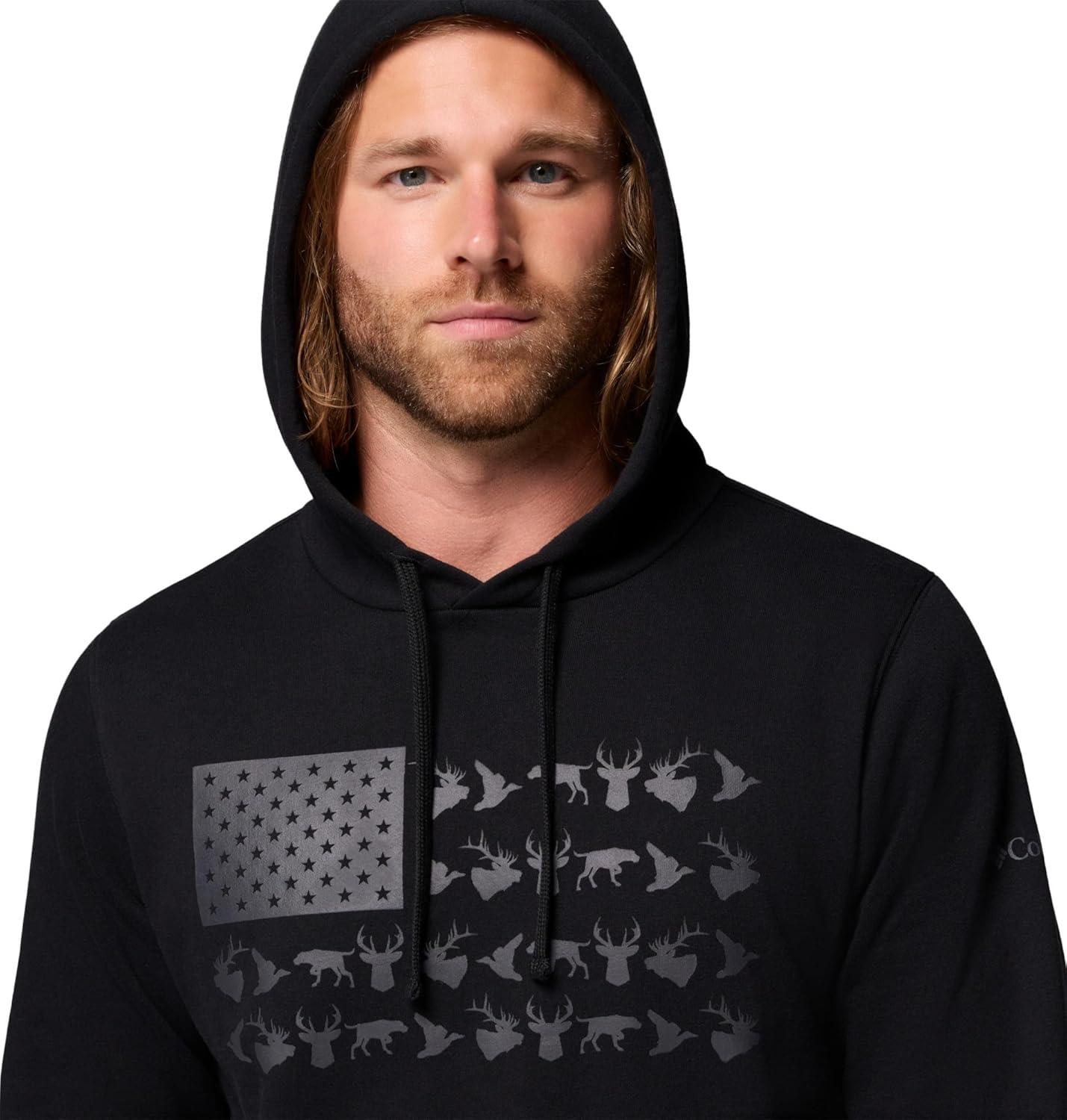 imageColumbia mens Phg Game Flag Ii HoodieHooded SweatshirtBlack Graphite Game Flag