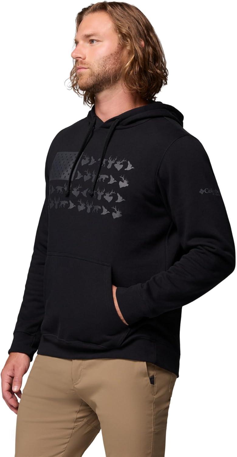 imageColumbia mens Phg Game Flag Ii HoodieHooded SweatshirtBlack Graphite Game Flag