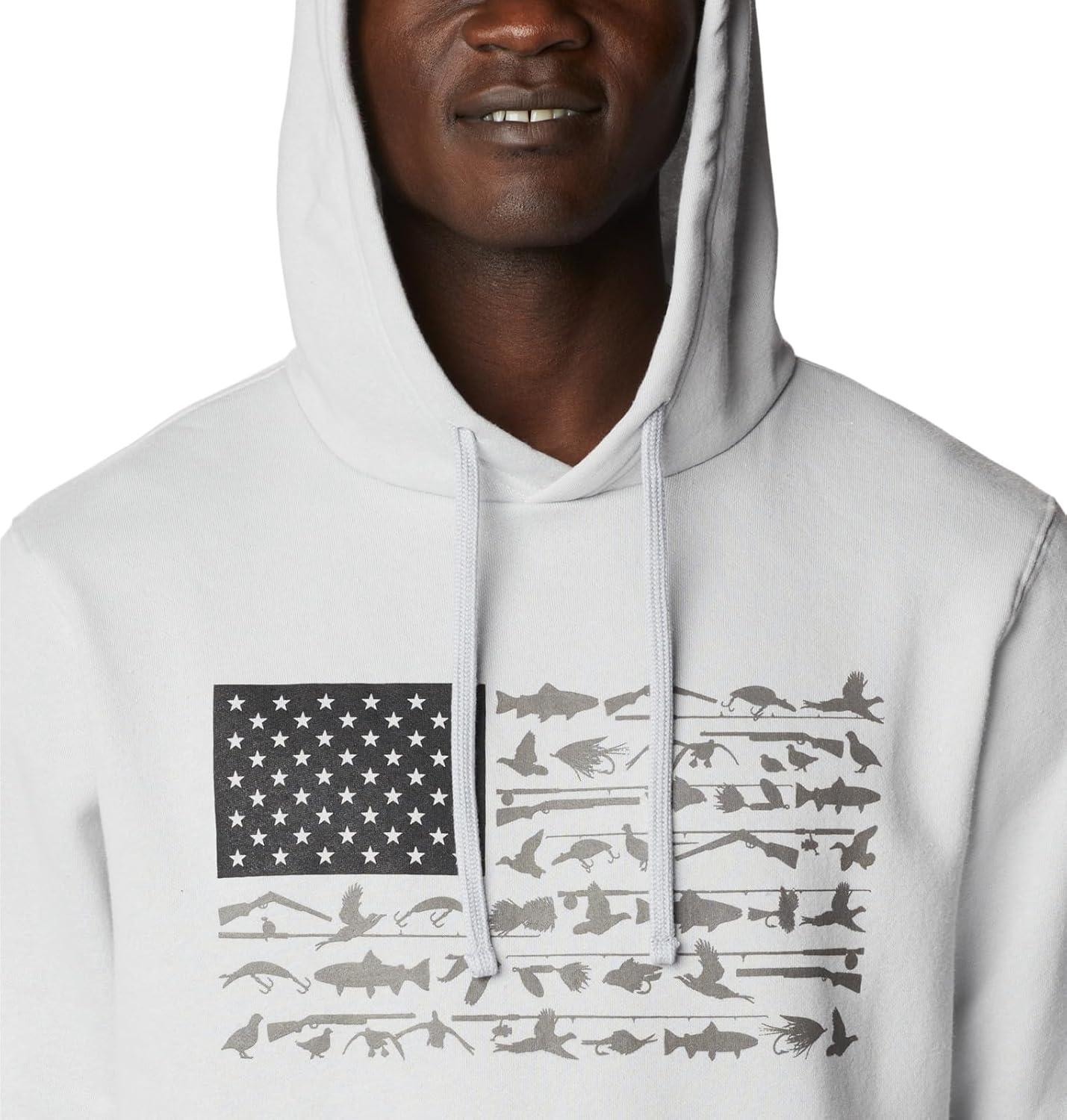 imageColumbia mens Phg Game Flag Ii HoodieHooded SweatshirtCool Grey Black Cast N Blast