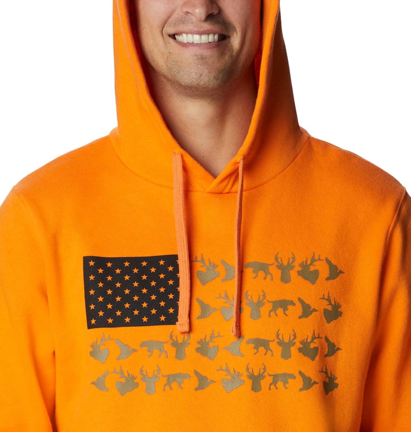 imageColumbia mens Phg Game Flag Ii HoodieHooded SweatshirtPhg Orange Black Game Flag