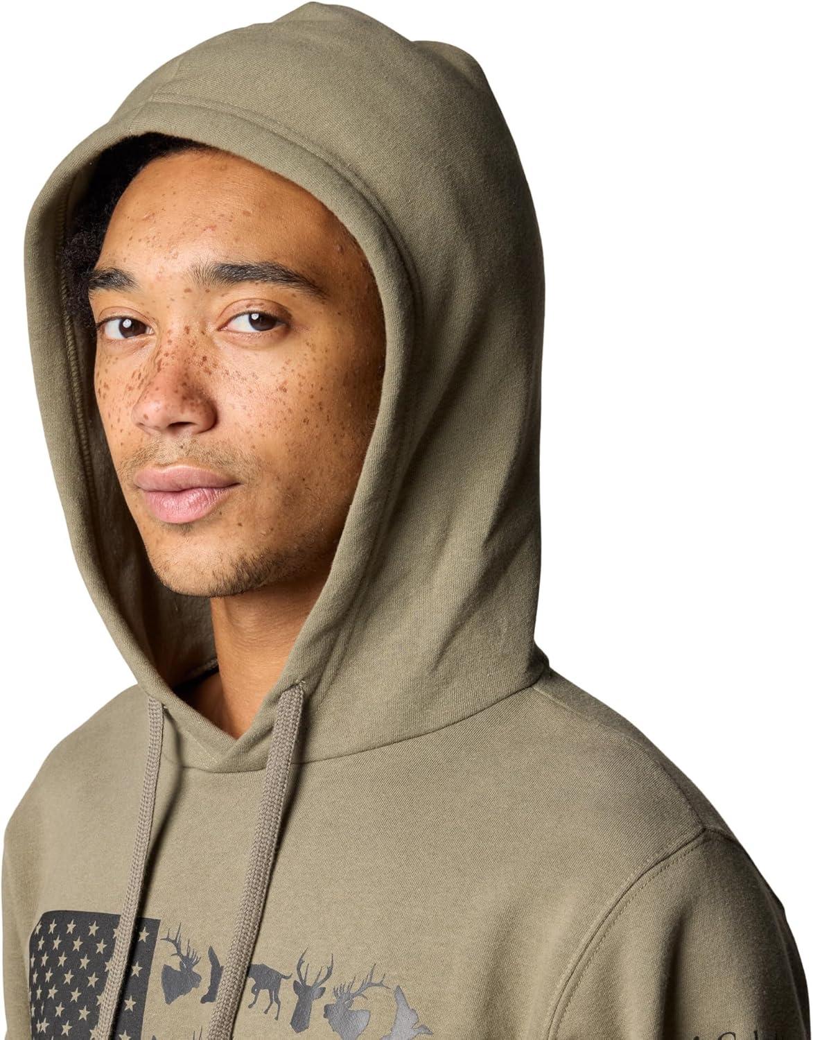 imageColumbia mens Phg Game Flag Ii HoodieHooded SweatshirtStone GreenBlack Hunt Flag