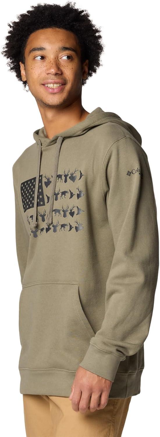 imageColumbia mens Phg Game Flag Ii HoodieHooded SweatshirtStone GreenBlack Hunt Flag
