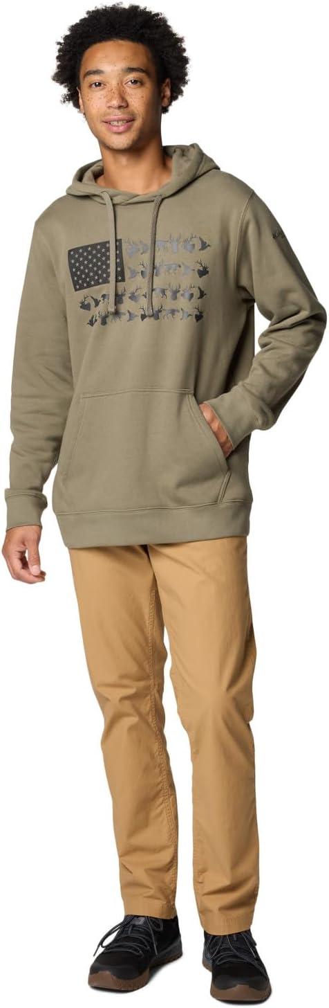 imageColumbia mens Phg Game Flag Ii HoodieHooded SweatshirtStone GreenBlack Hunt Flag