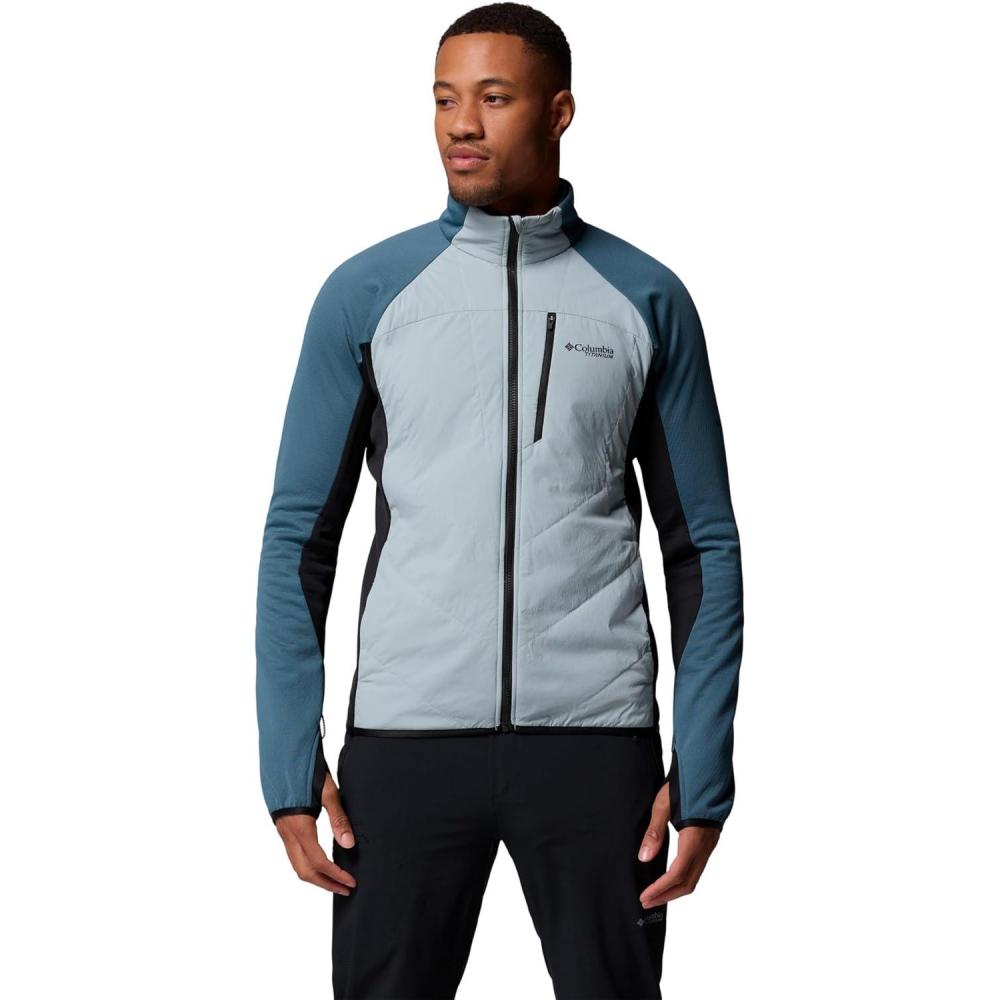 imageColumbia Mens Arctic Crest Hybrid Full ZipCrushed BlueEverblueBlack