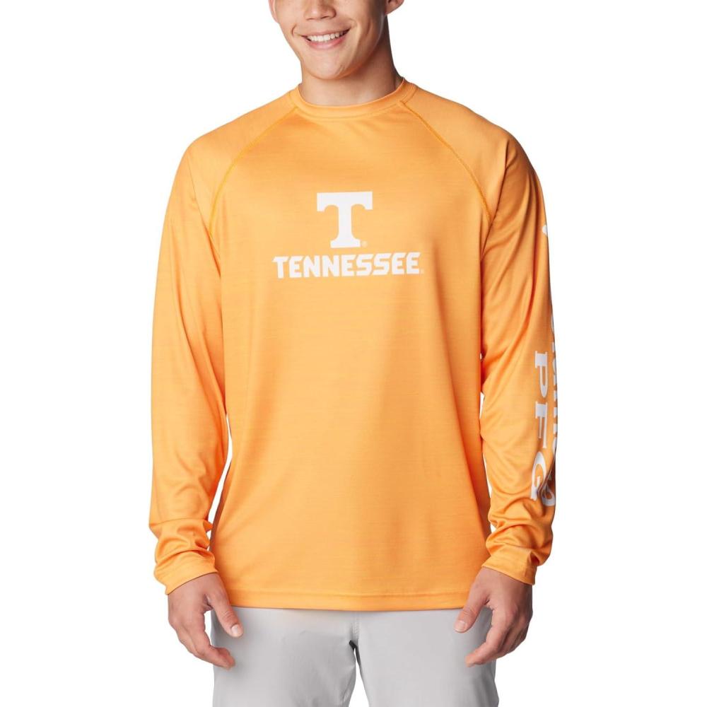 imageColumbia Mens Collegiate Terminal Tackle Heather Long Sleeve ShirtHiking ShirtUt Solarize Heather