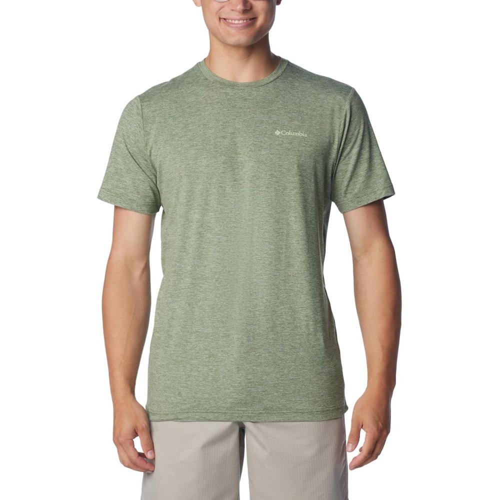 imageColumbia Mens Kwick Hike Back Graphic Short Sleeve TeeCanteen HeatherMountainair