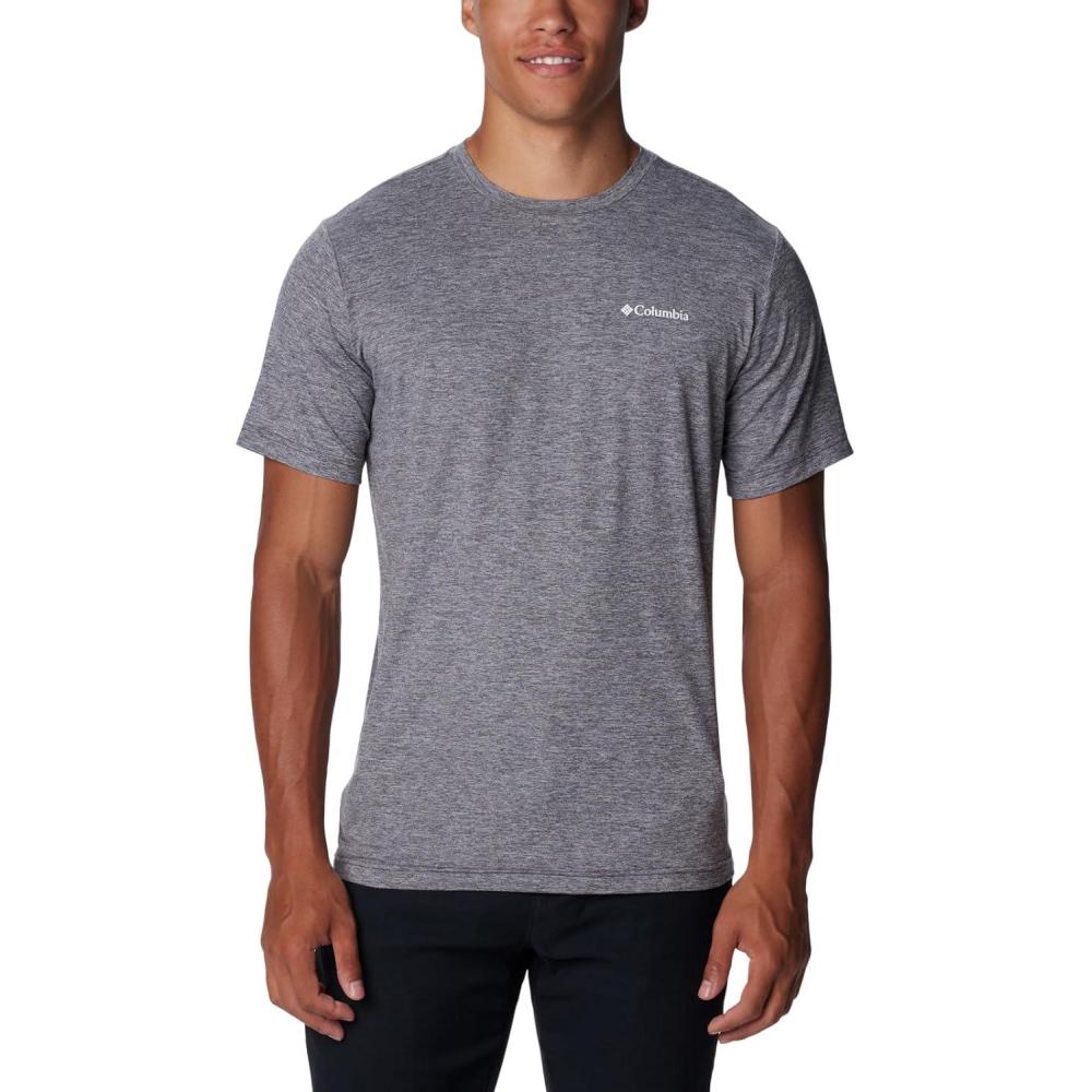 imageColumbia Mens Kwick Hike Back Graphic Short Sleeve TeeShark HeatherMountainair