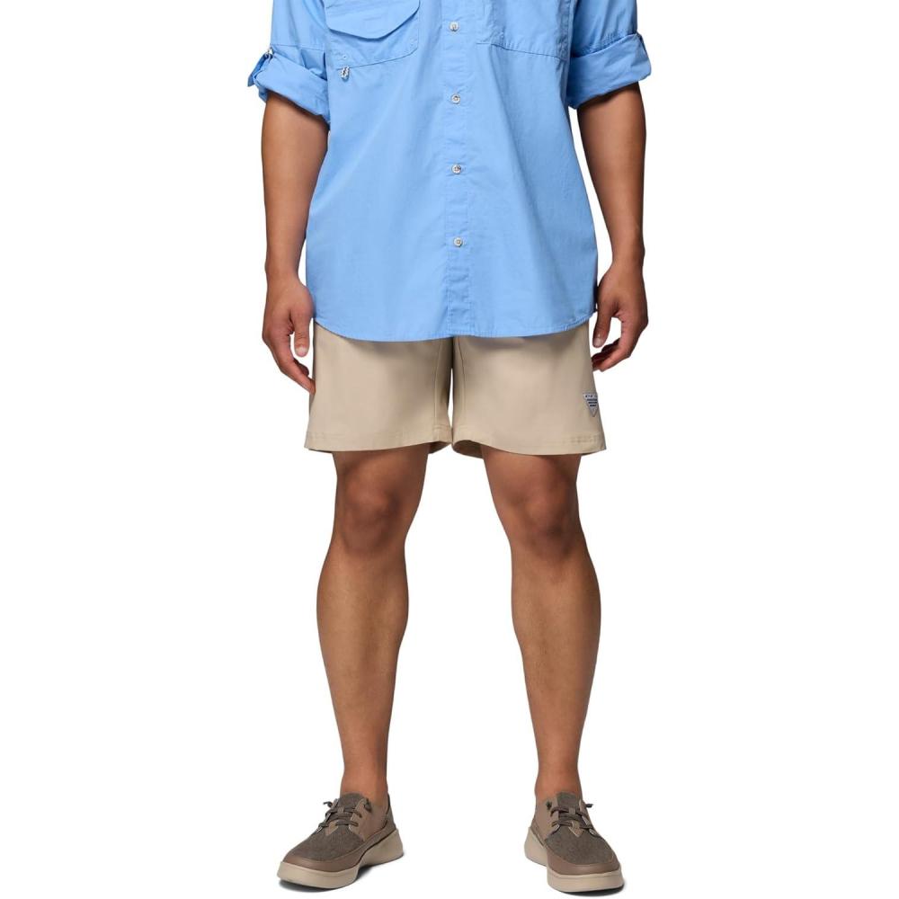 imageColumbia Mens PFG Ramble Quick Dry Swim ShortAncient Fossil