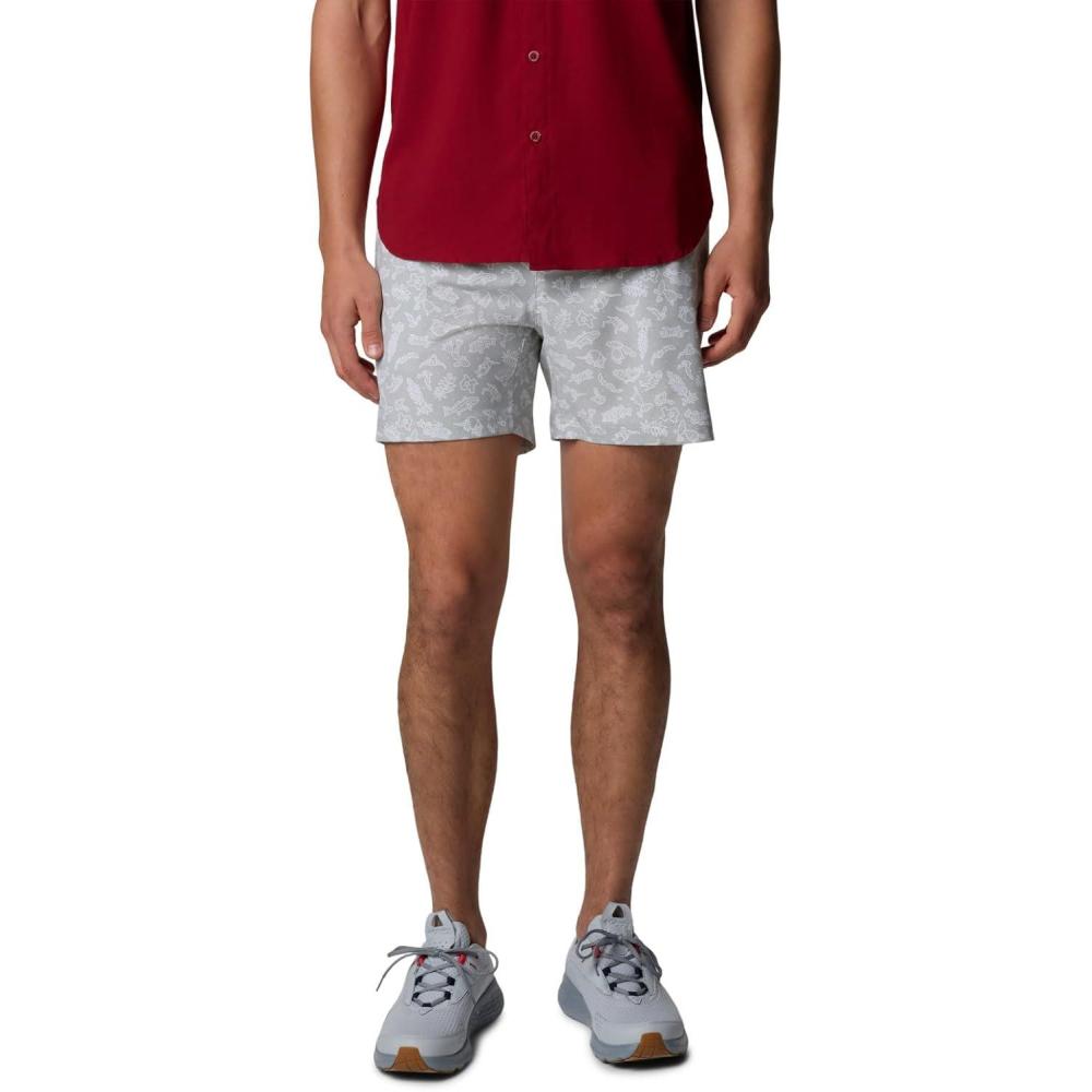 imageColumbia Mens PFG Ramble Quick Dry Swim ShortCool Grey Texas Time