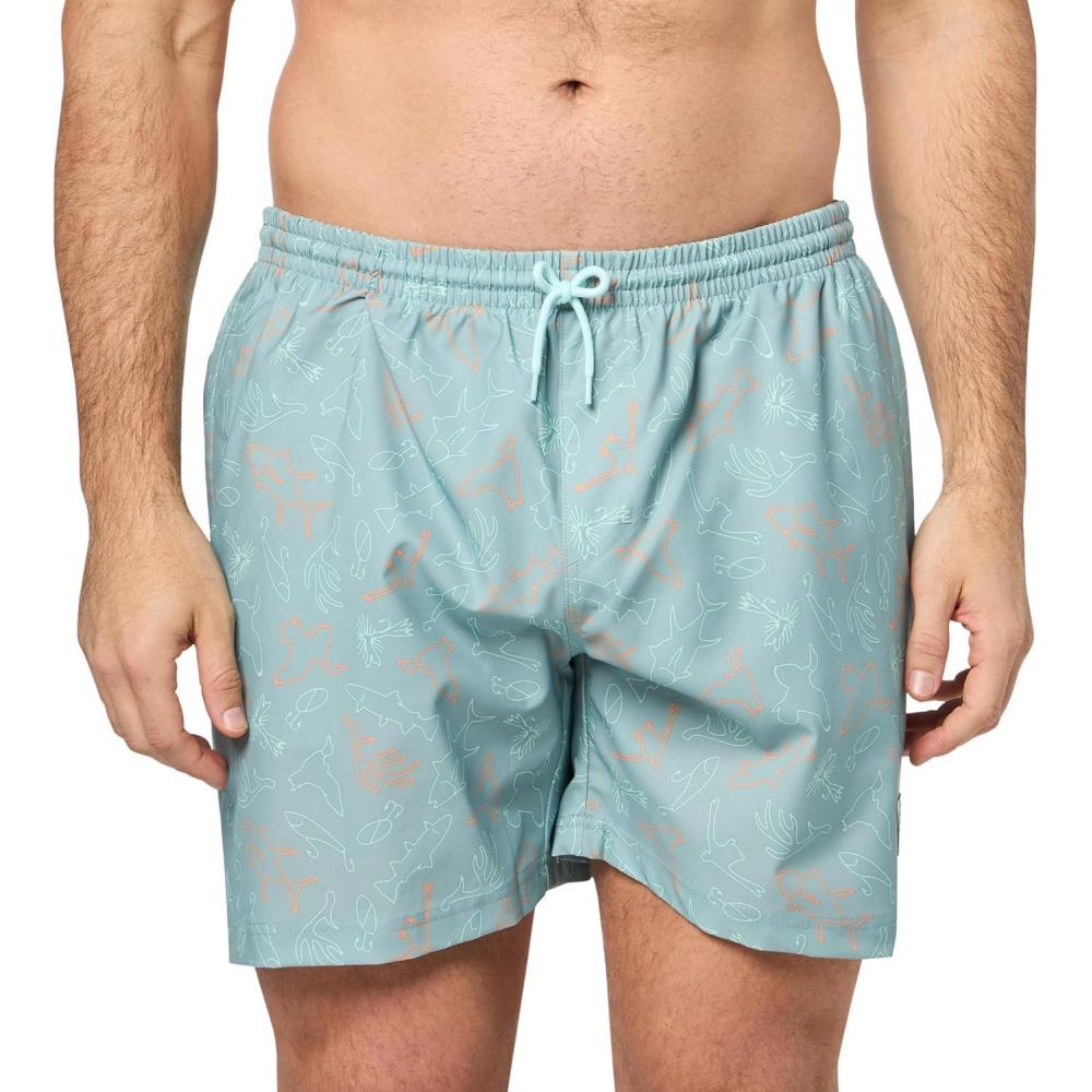 imageColumbia Mens PFG Ramble Quick Dry Swim ShortCrushed Blue Casted N Blasted