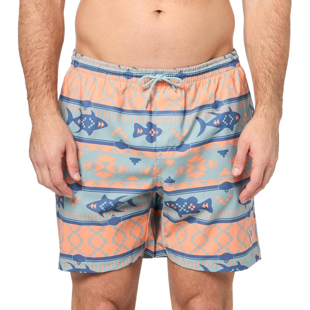 imageColumbia Mens PFG Ramble Quick Dry Swim ShortCrushed Blue Retrofin